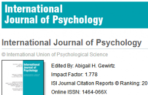 期刊International Journal of Psychology投稿實(shí)戰(zhàn)